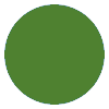 Kommunens mörkgröna profilfärg Pantone 2278 visas i en fylld cirkel.